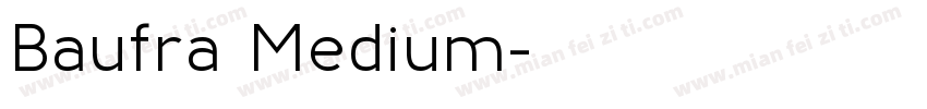 Baufra Medium字体转换